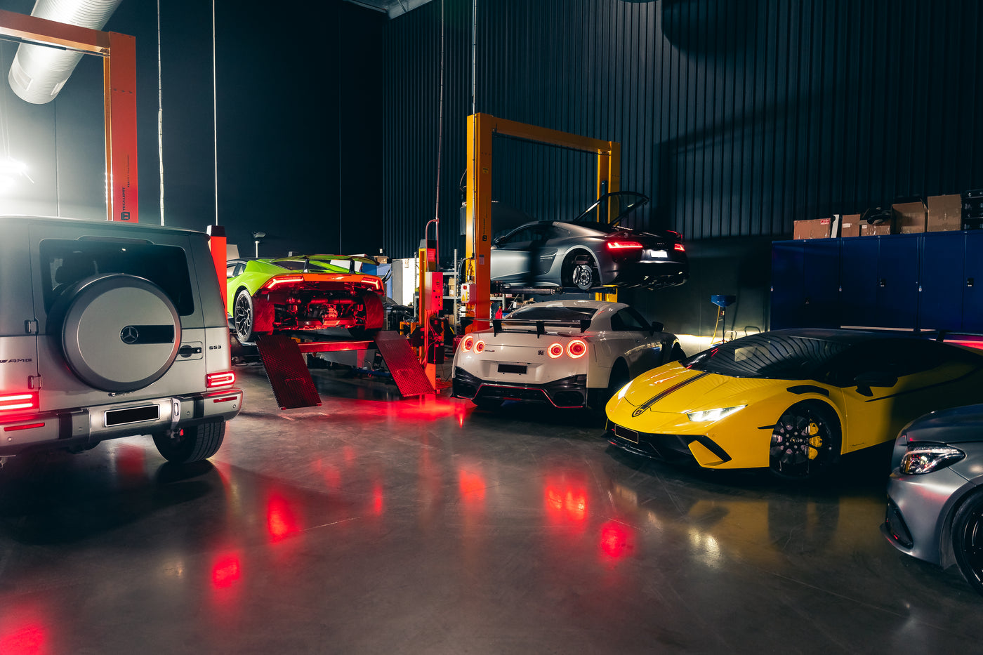 CADE Workshop - G-Wagon, Yellow Lambo, Audi R8